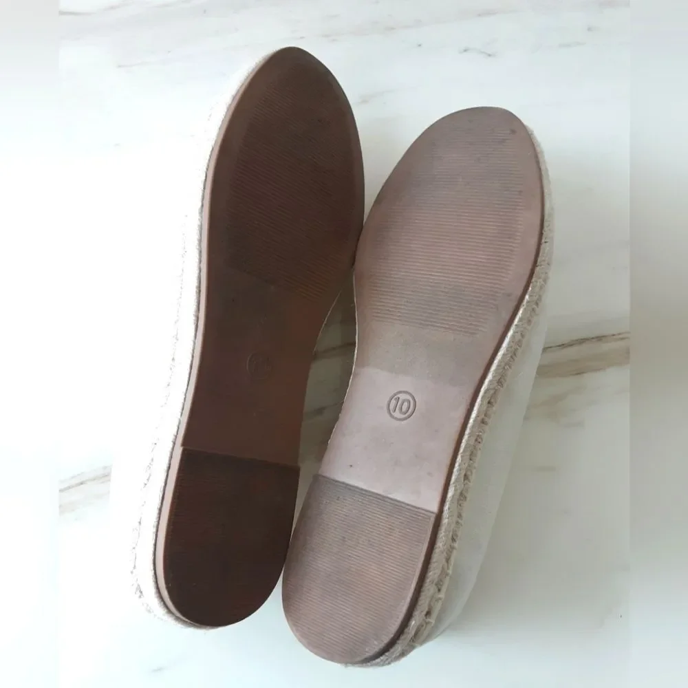 Universal Thread Skipper Cream Platform Slip On Espadrille Sz. 10